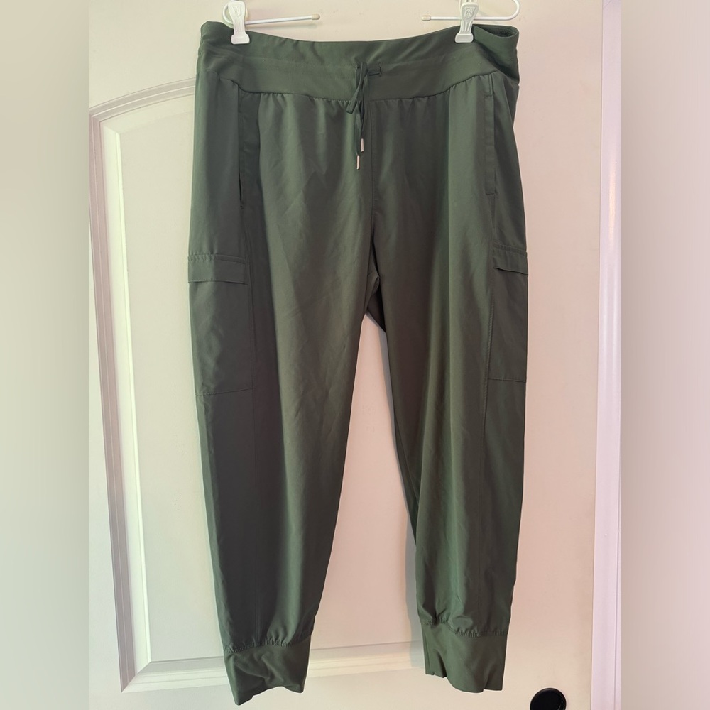 Calia joggers in olive green, size XL